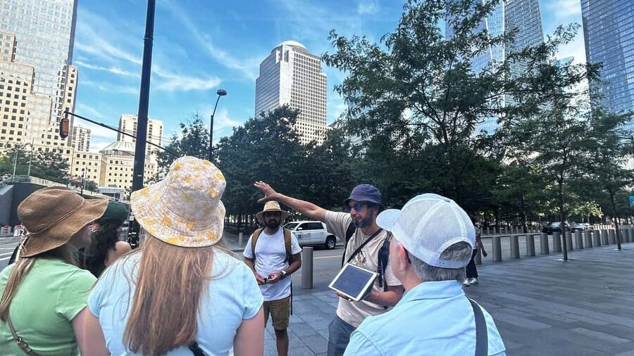 NYC Lower Manhattan Walking Tour & Freedom Tower Observatory - Starting behind the Charging Bull