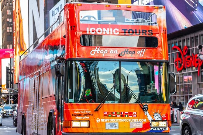 NYC Night Bus Sightseeing Tour with Free Statue of Liberty Cruise - Midtown icons: the Empire State Building, Bryant Park, and Grand Central