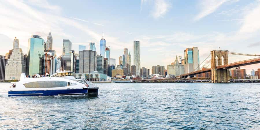 NYC: Panoramic Tour by Air, Water and Land - Ferry views lead into DUMBO