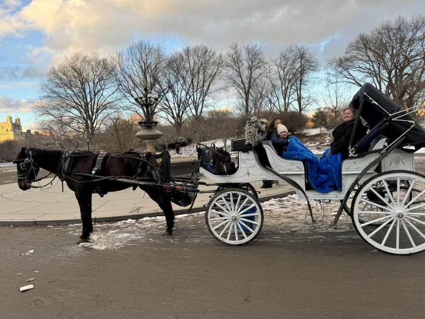NYC Private Central Park Horse Carriage Ride with Guide - Bow Bridge, Strawberry Fields, and Columbus Circle