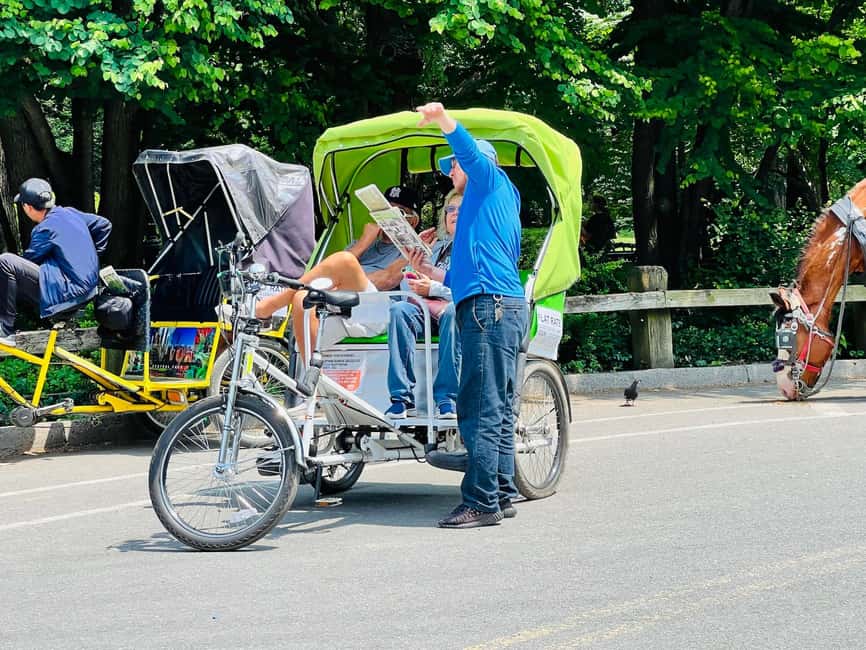 NYC: Private Central Park Pedicab Tours / PICKUP FROM MUSEUM - Booking flexibility for a busy New York day