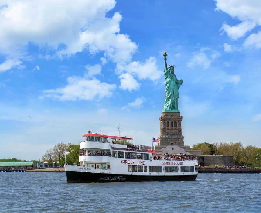NYC: Statue of Liberty Express Skip-the-Box-Office Cruise - A quick harbor view with a real Statue of Liberty payoff