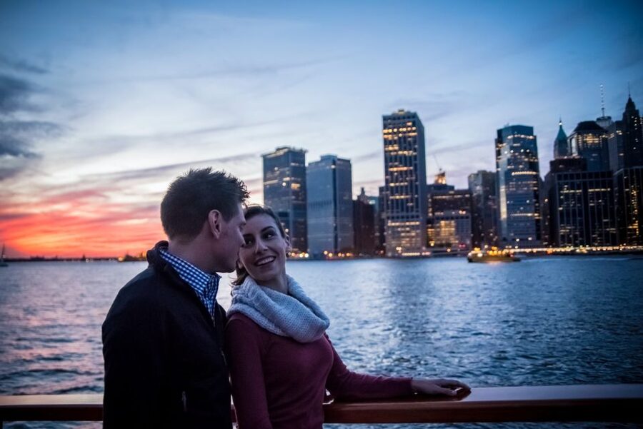 NYC: Sunset Holiday Cocoa Cruise - The heated observatory versus the open bow