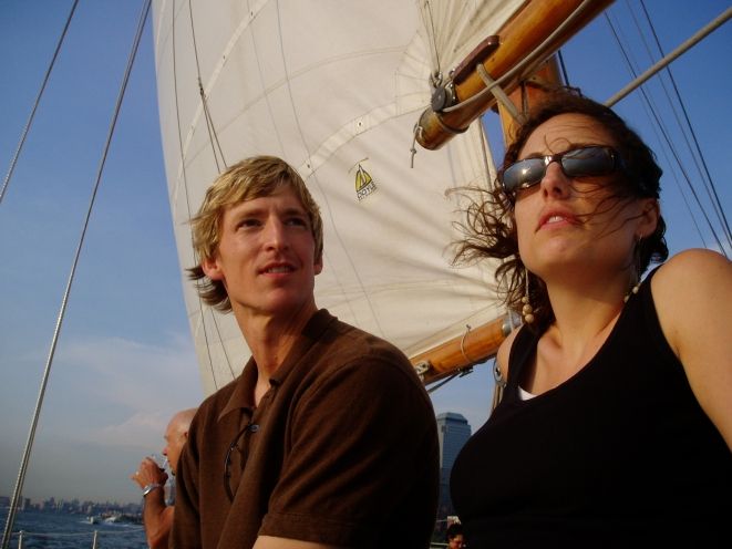 NYC: Sunset Sail Aboard Schooner Adirondack - The complimentary drink and onboard atmosphere