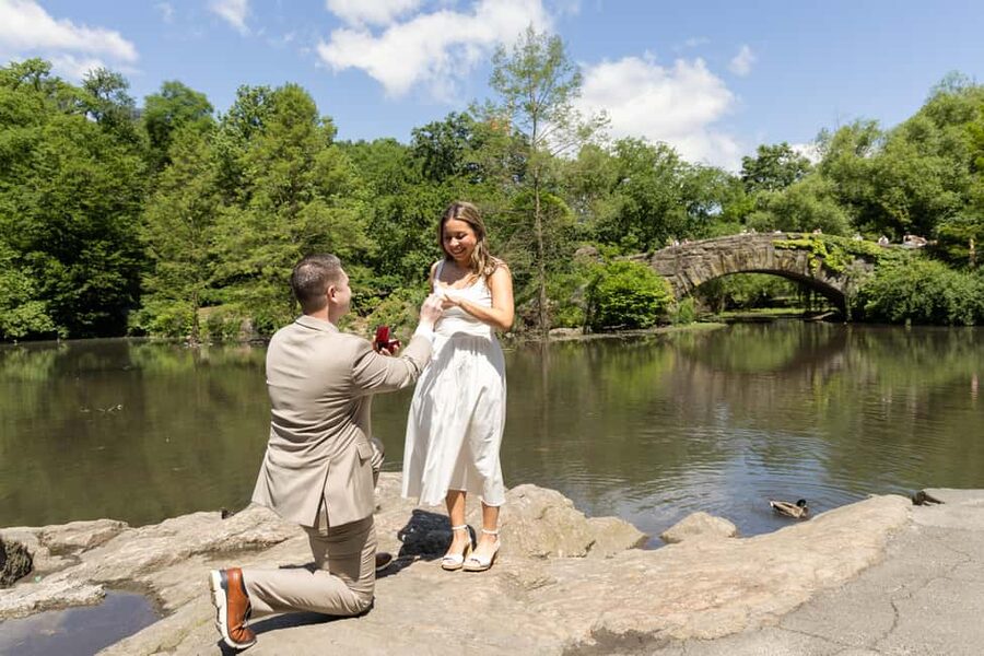 NYC: Surprise Proposal Photoshoot - Capture the Yes Forever - Central Park for the main photo stop