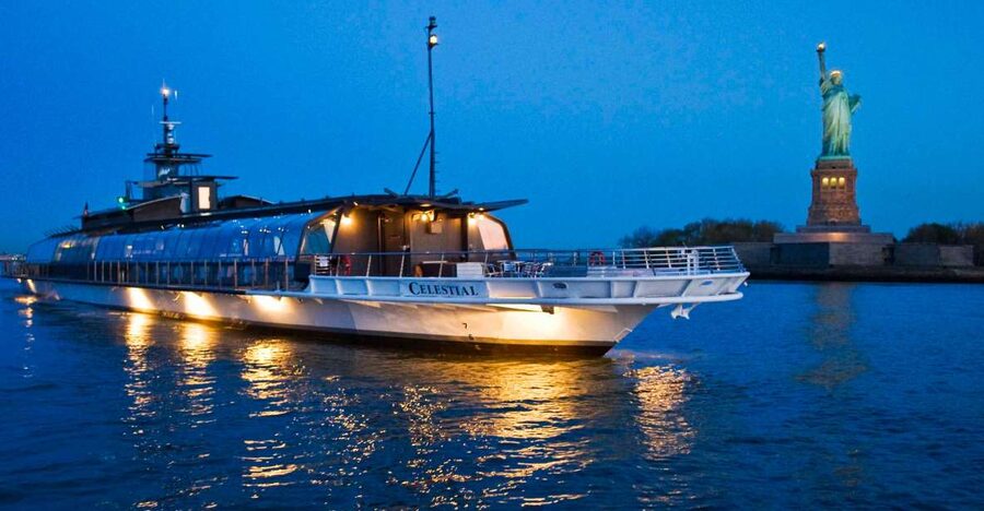 NYC: Thanksgiving Gourmet Lunch or Dinner Harbor Cruise - The three-course Thanksgiving menu