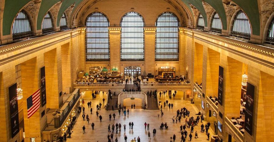 NYC: The Secrets of Grand Central Terminal - Starting beneath the Main Concourse ceiling