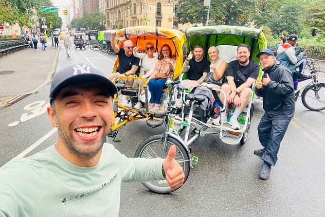 Official Central Park Pedicab Ride ( UP TO 3 PERSONS ) - Booking value and cancellation rules