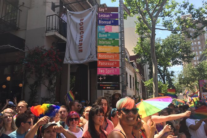 Pride Tours NYC's LGBTQ Historical Walking Tour - The first Pride March at the Axis Theatre Company site