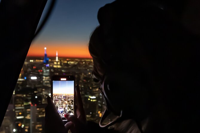 Private Romantic NYC Helicopter Scenic Charter with Champagne - The champagne toast is smaller than you may expect