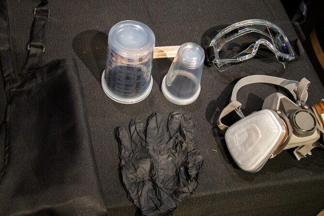 Resin Artwork in a Nolita Artist's Studio - Choosing between coasters, a jewelry dish, and wall art