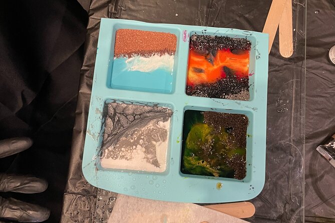 Resin Artwork in a Nolita Artist's Studio - The hands-on resin process
