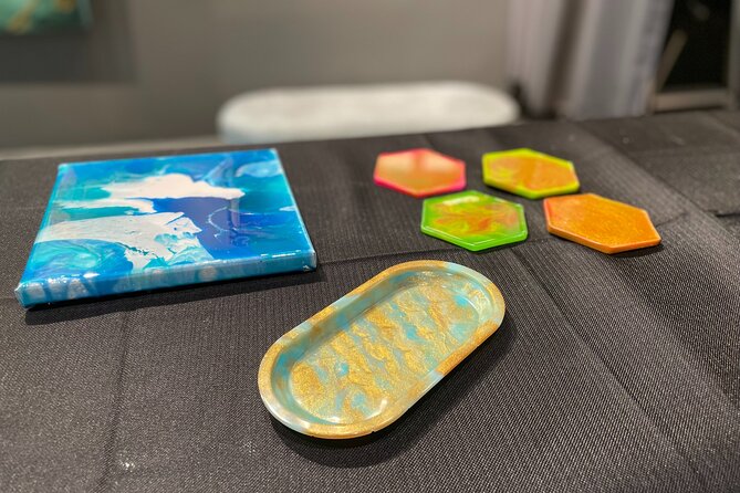 Resin Artwork in a Nolita Artist's Studio - What the $80 price includes