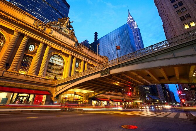 Skyline Night Bus Audio Narrated Tour Experience - Grand Central leads toward the East River
