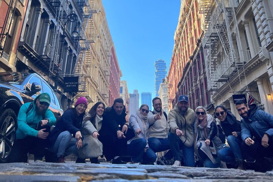 Soho, Little Italy, Chinatown - Little Italy beyond the restaurant signs