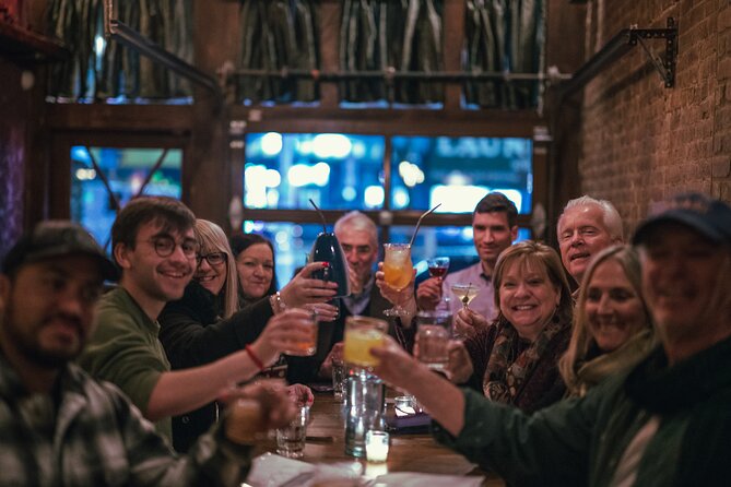 Speakeasy Drinks and Prohibition History Tour NYC - Times Square provides the walking backdrop