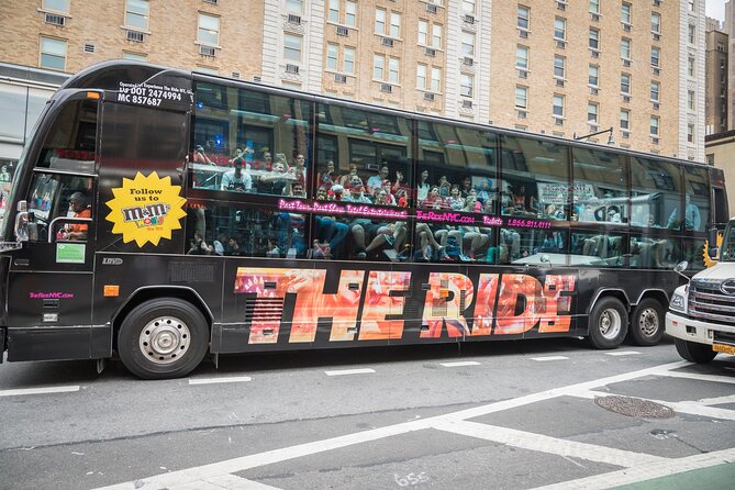 The RIDE Experience Theatrical Bus Tour - The hosts and the people outside the bus